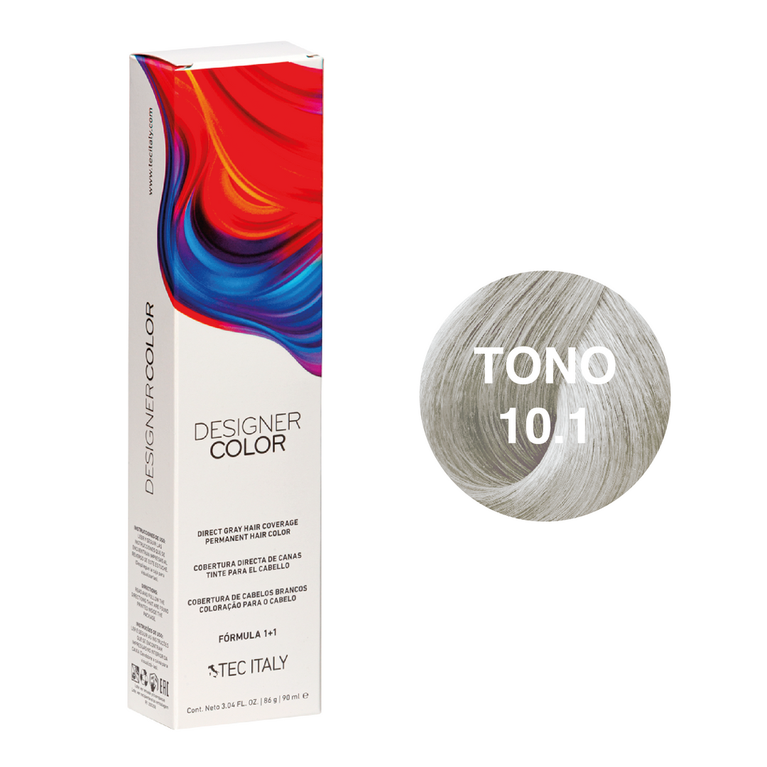 Tec Italy Tinte 10.1 Rubio Extra Claro Cenizo de 90ml Tec Italy