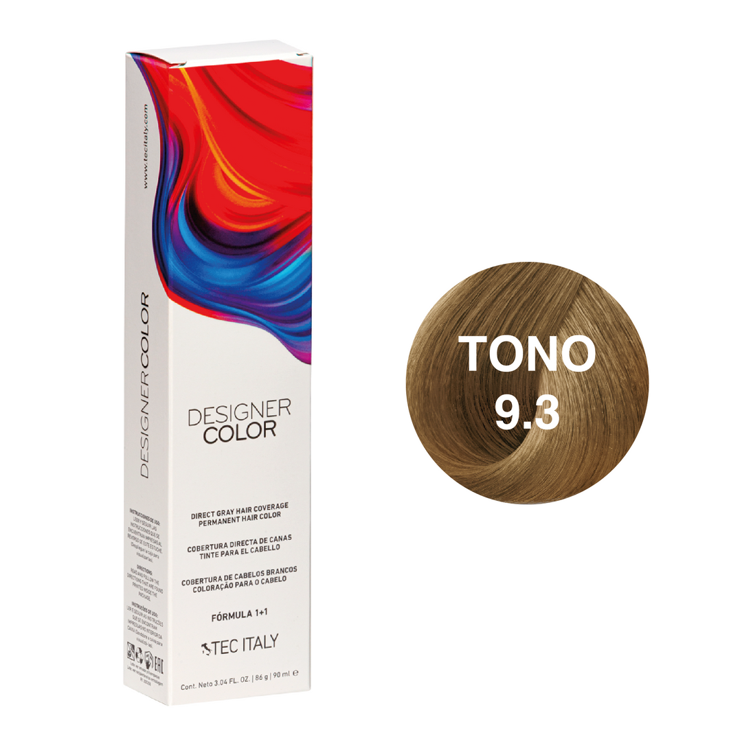 Tec Italy Tinte 9.3 Rubio Clarisimo Dorado de 90ml Tec Italy