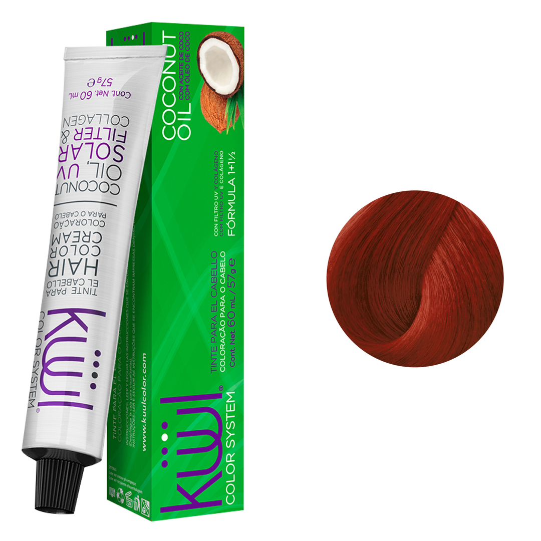 Tinte Kuul 6.66 Rubio Oscuro Rojo Intenso 60ml