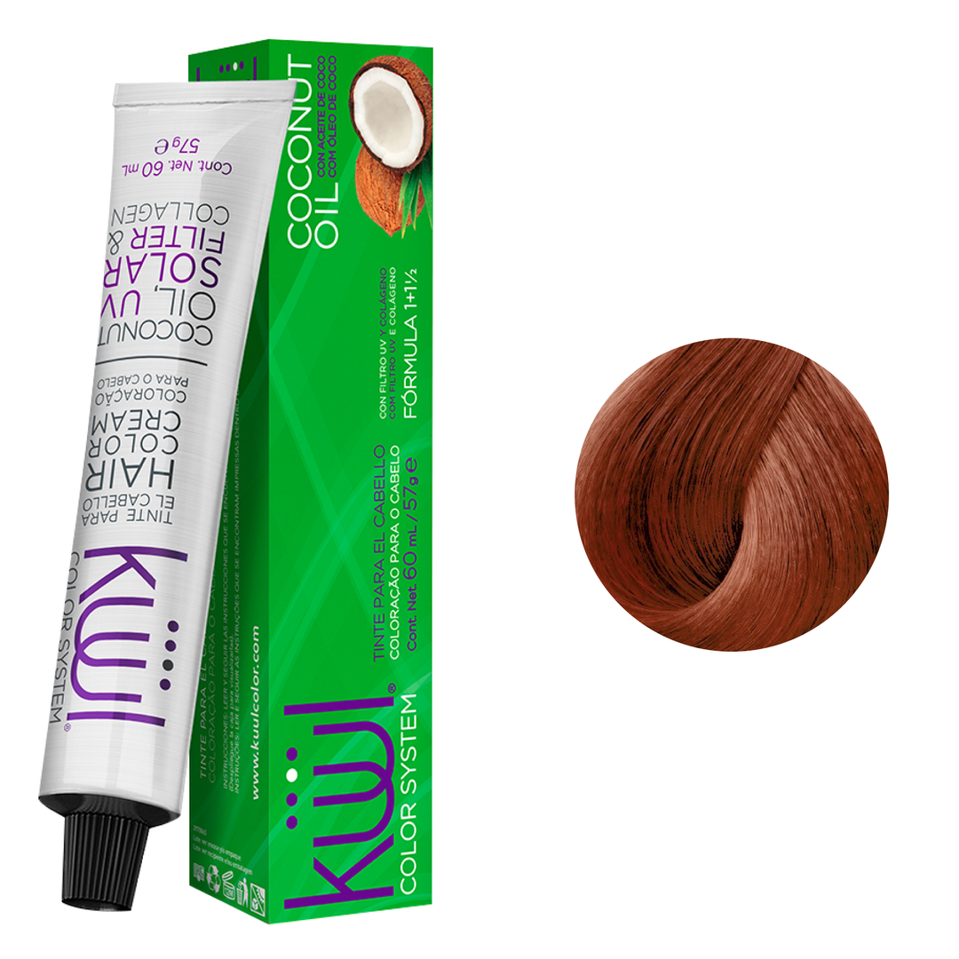 Tinte Kuul 7.64 Rubio Rojo Cobrizo 60ml
