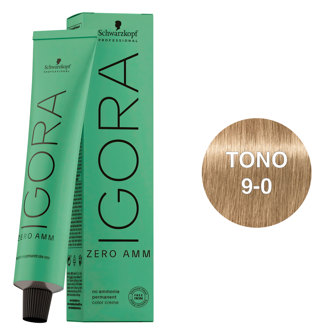 Igora Zero AMM Tinte Permanente Rubio Muy Claro Natural 9-0 60ml