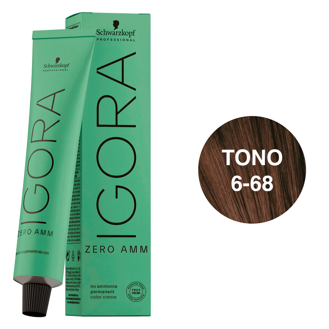 Igora Zero AMM Tinte Permanente 6-68 Dark Blonde Chocolate Red 60ml