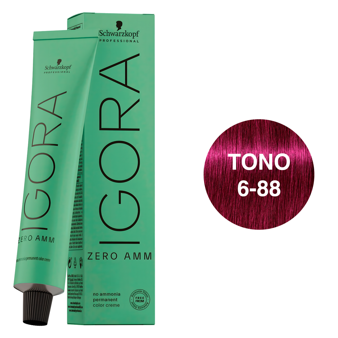 Igora Zero AMM Tinte Permanente 6-88 Dark Blonde Red Extra 60ml