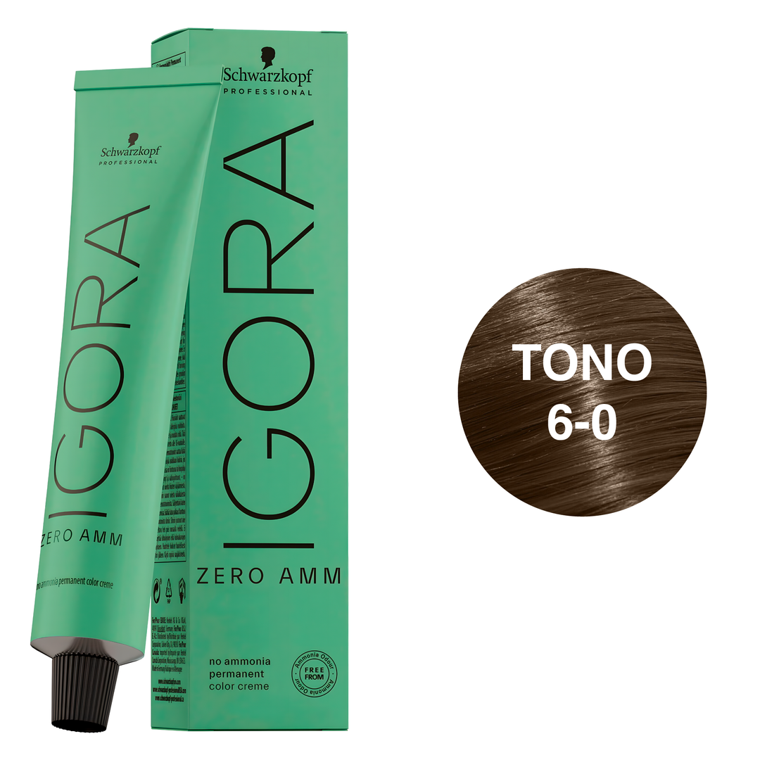 Tinte Permanente Igora Zero AMM 6-0 Dark Blonde Natural 60ml