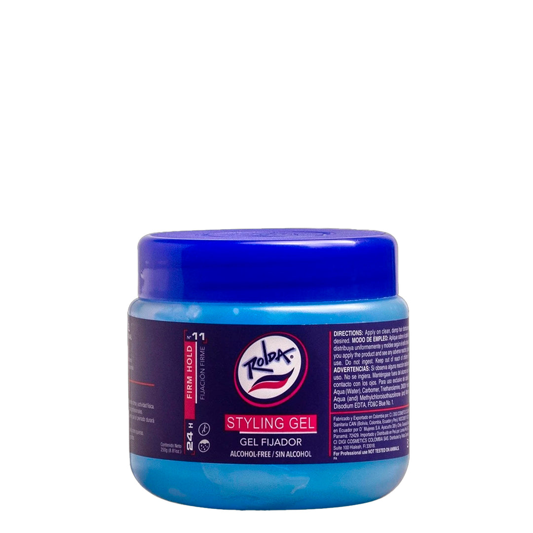 Rolda Gel Fijador Sin Alcohol Azul 250gr Rolda