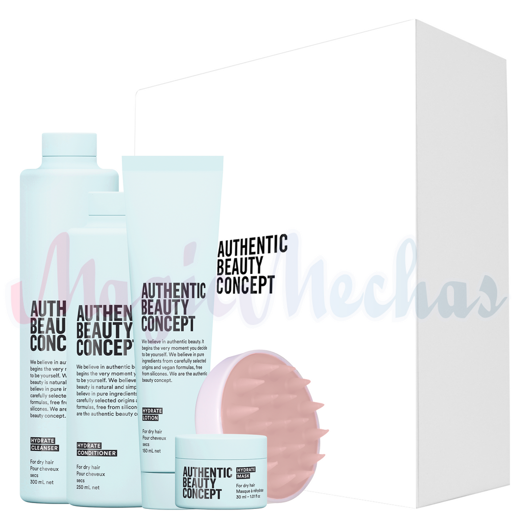 Kit Authentic Beauty Concept Hydrate Shampoo + Acondicionador + Lotion + Obsequios. Authentic Beauty Concept