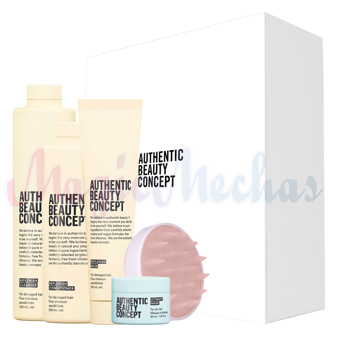 Kit Authentic Beauty Concept Replenish Shampoo + Acondicionador + Balsamo + Obsequio. Authentic Beauty Concept