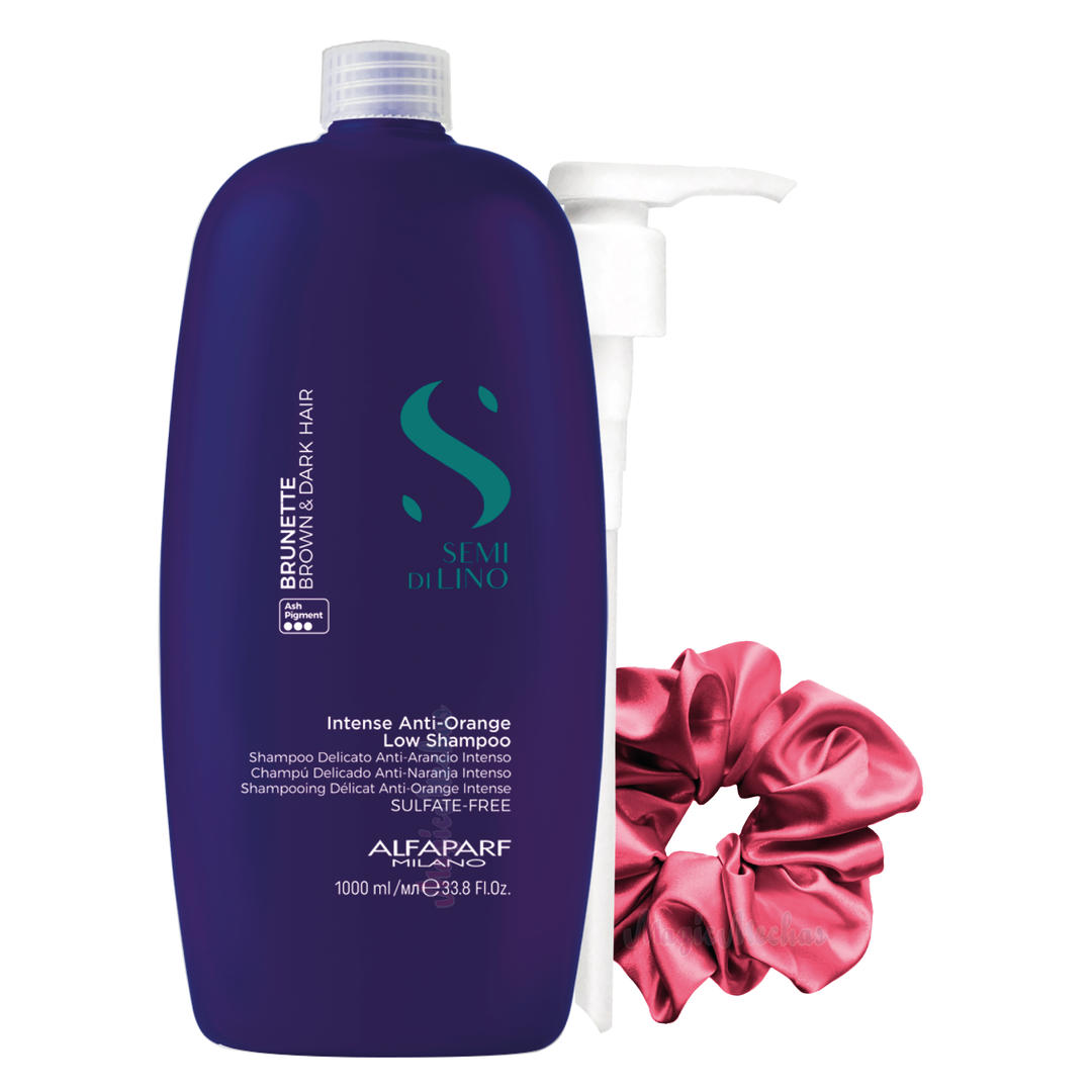 Alfaparf Semi Di Lino Brunette Brown & Dark Hair Shampoo Anti Naranja 1000mL Alfaparf