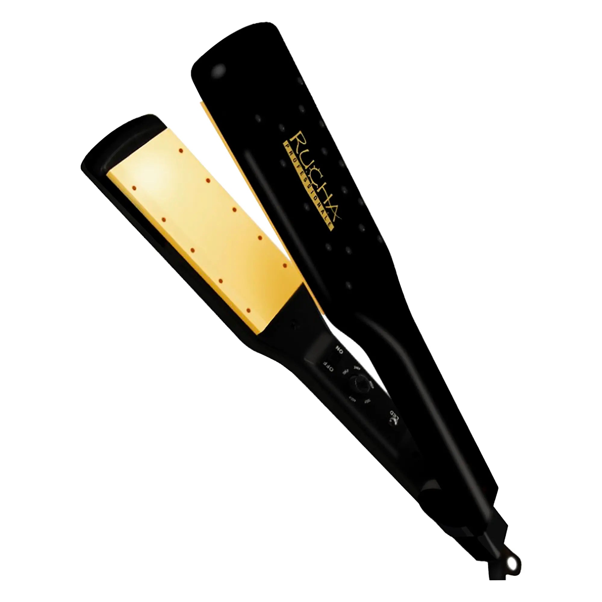 Plancha De Cabello Rucha Titanium Tourmaline Negra Magic Mechas