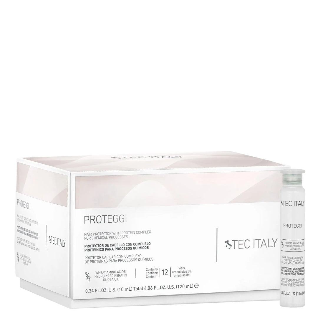Tec Italy Ampolletas Proteccion Color Caja por 12 Ampolletas 10ml. - Magic Mechas