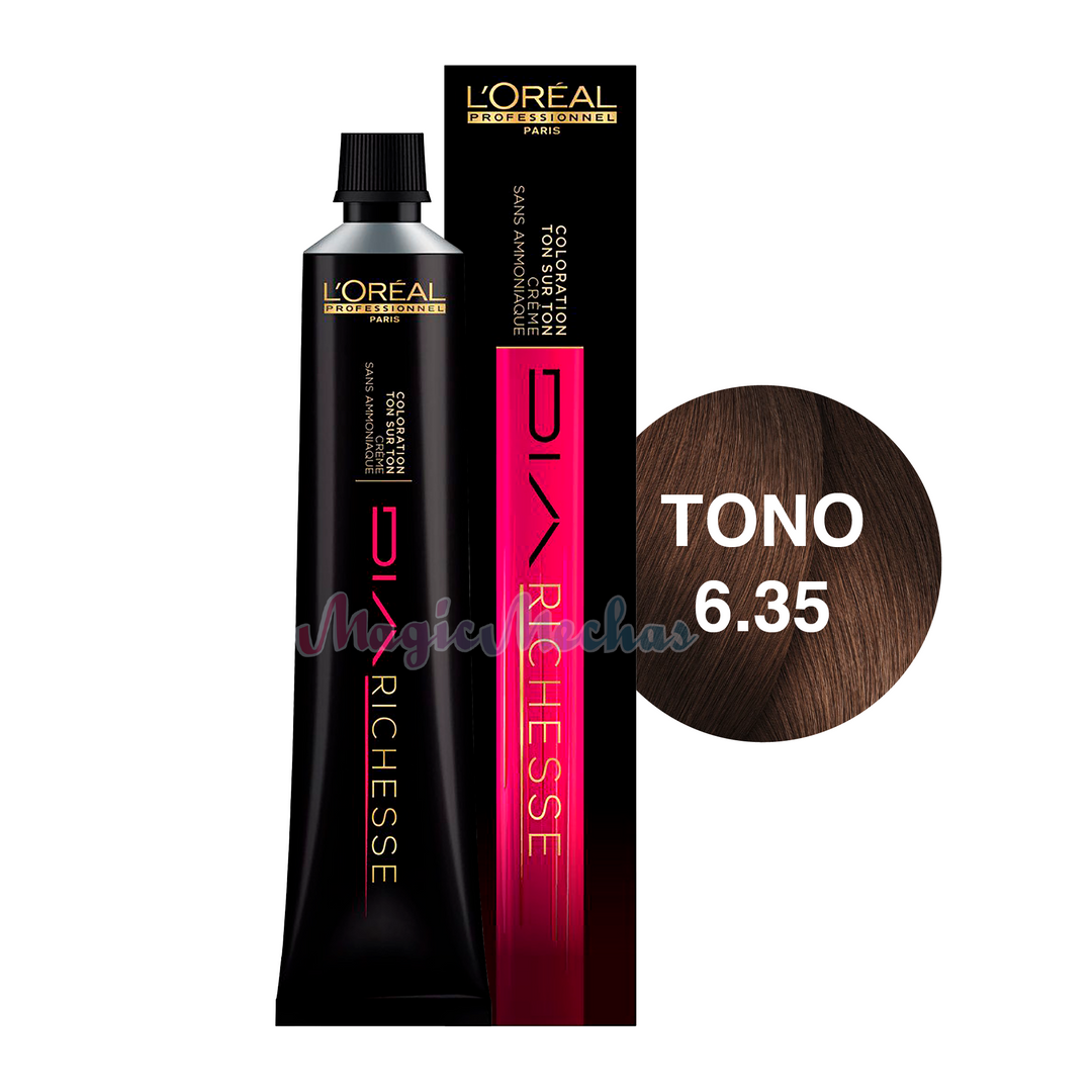 Loreal Dia Richesse Tinte Tono 6.35 Marron Té Helado 60ml. Loreal Profesional