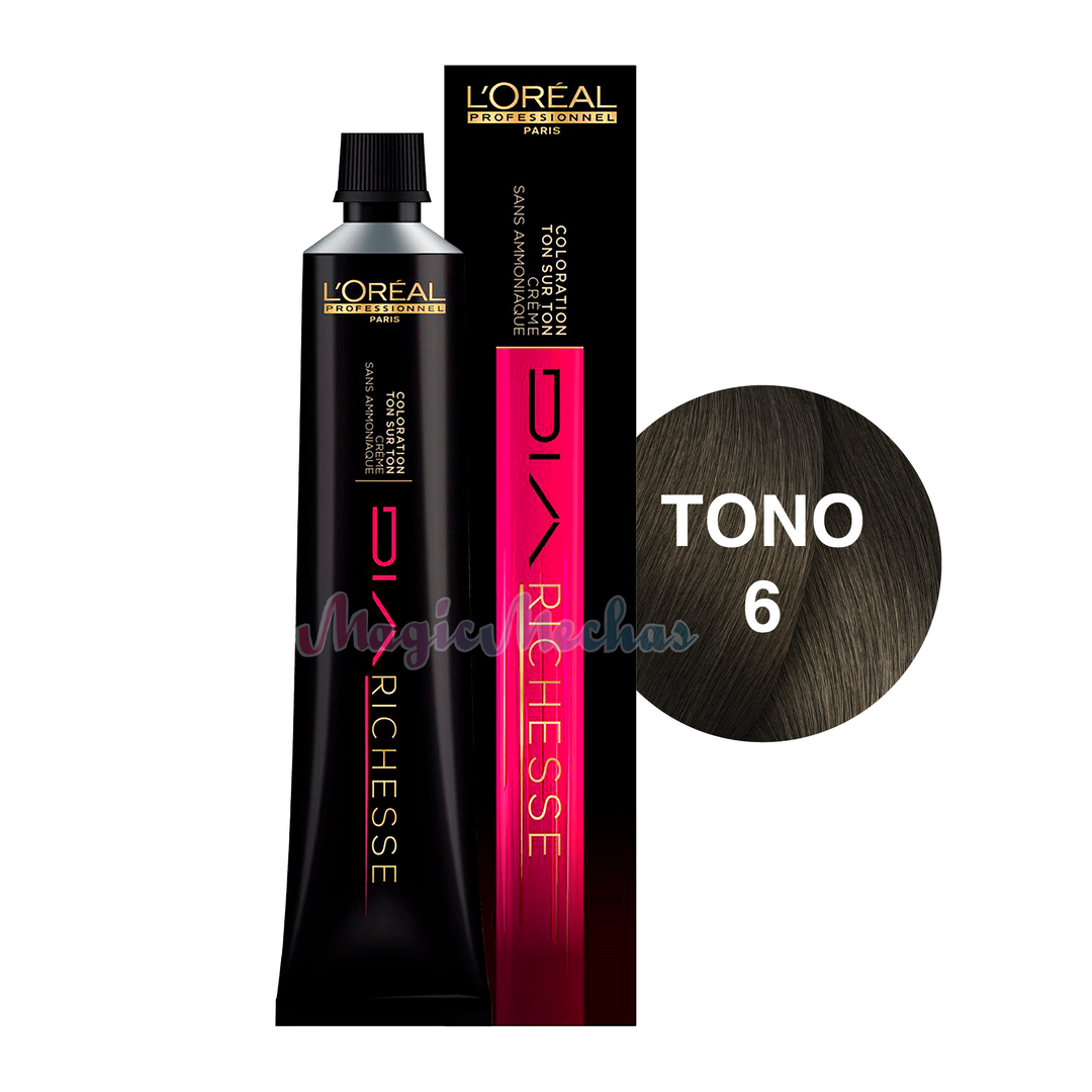 Loreal Dia Richesse Tinte Tono 6 Rubio Oscuro 60ml. Loreal Profesional