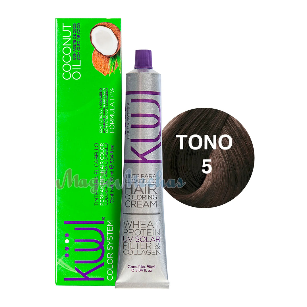 Tinte Kuul 5 Castaño Claro 90ml. Kuul