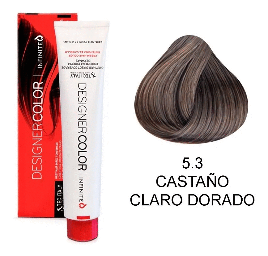 Tec Italy Tintes Dorado 5-3 Castaño Claro de 90ml. - Magic Mechas