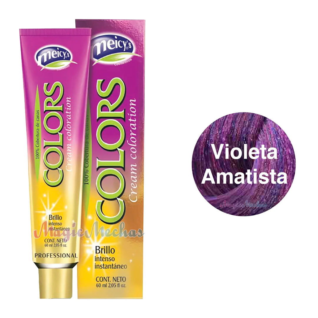 Meicys Tinte Colors Permanente Fantasia Violeta Amatista 60mL Meicys