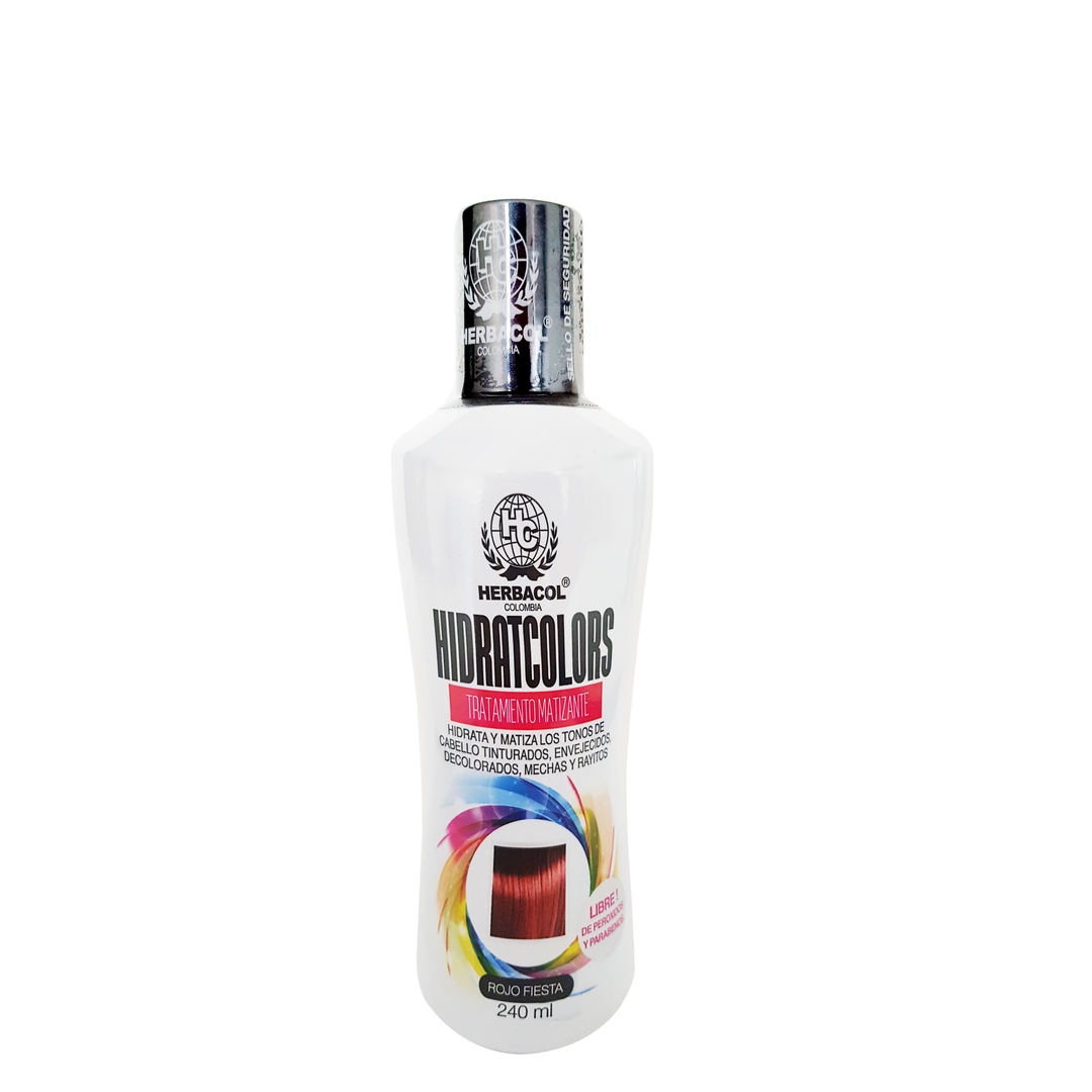 Herbacol Hidratcolors Tratamiento Matizante Rojo Fiesta 240mL Herbacol