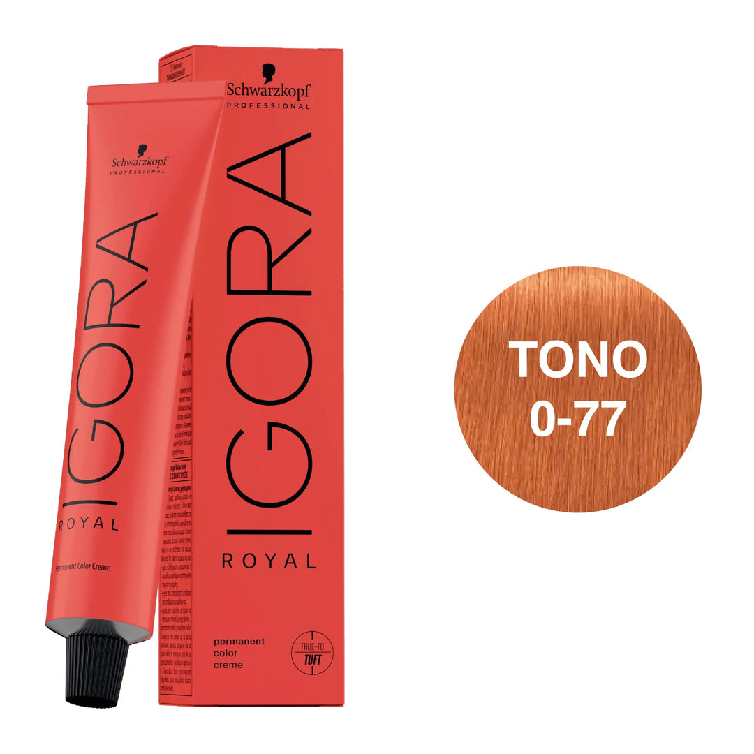 Igora Royal tinte 0-77 Concentrado Cobre 60mL - Magic Mechas