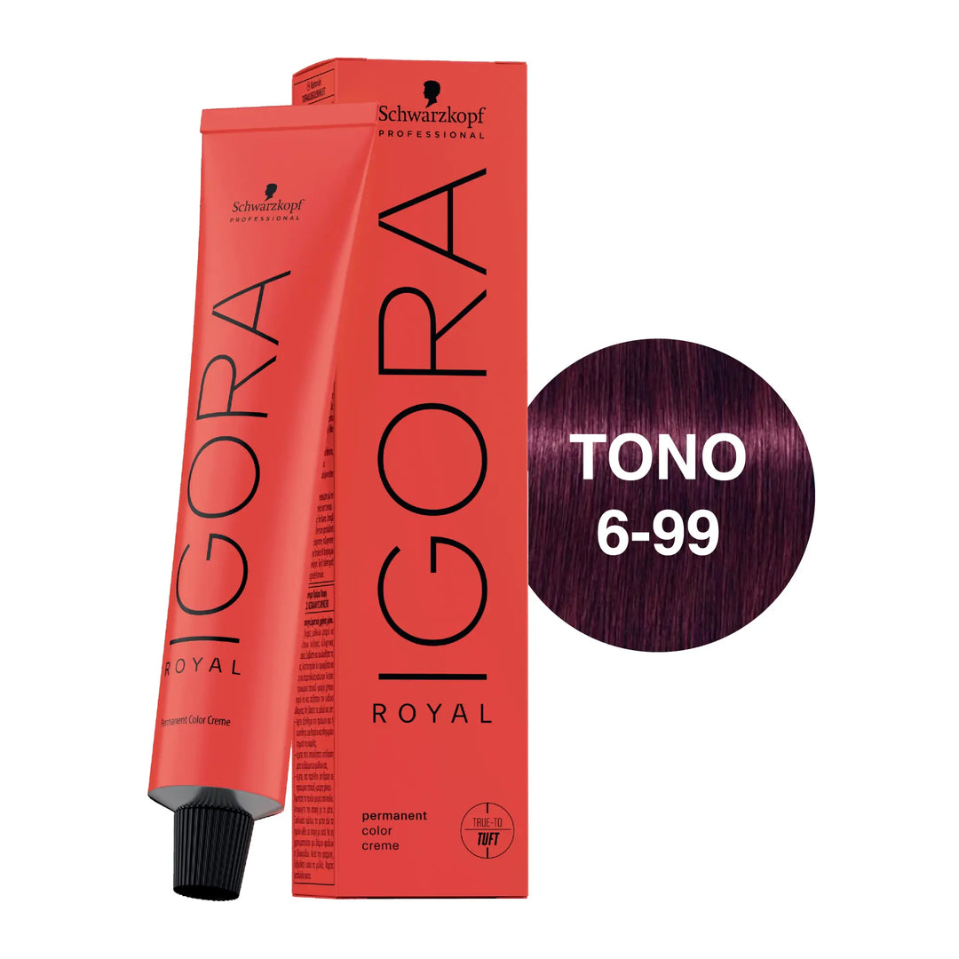 Igora Royal Tono 6-99 Rubio Oscuro Violeta Intenso 60mL Schwarzkopf Professional