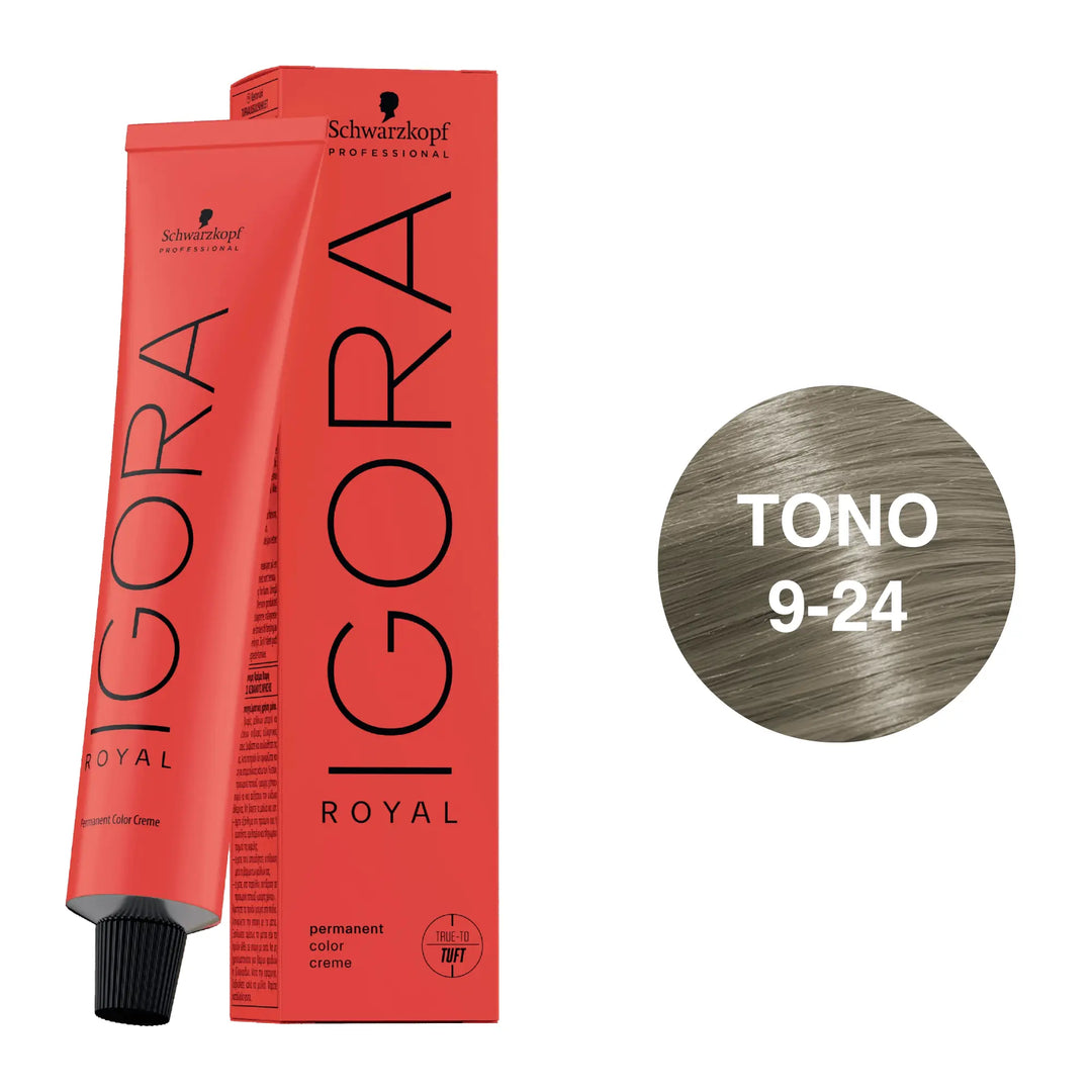 Igora Royal Tono 9-24 Rubio Muy Claro Ceniza Beige 60mL - Magic Mechas