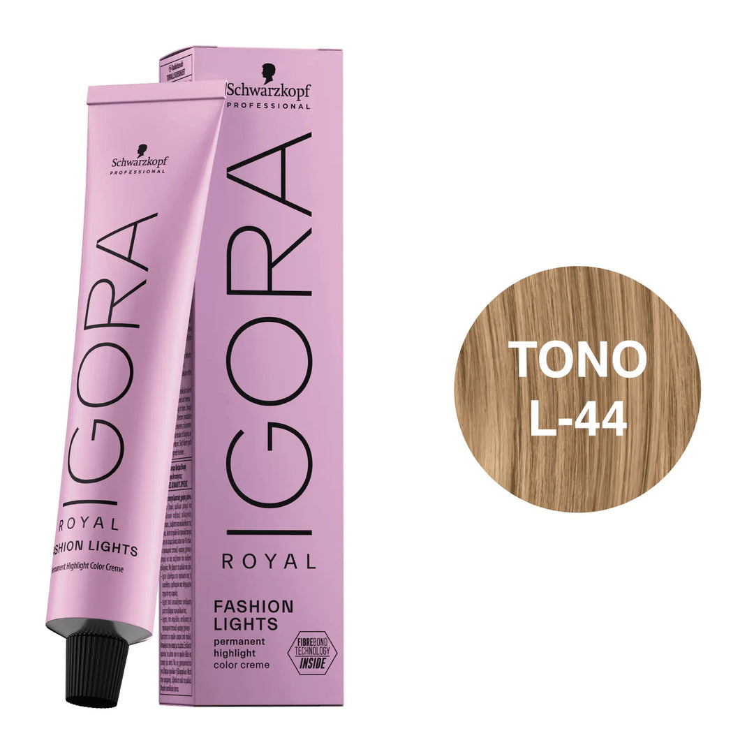 Igora Royal Fashion Lights Tono L-44 Beige Intenso 60mL - Magic Mechas