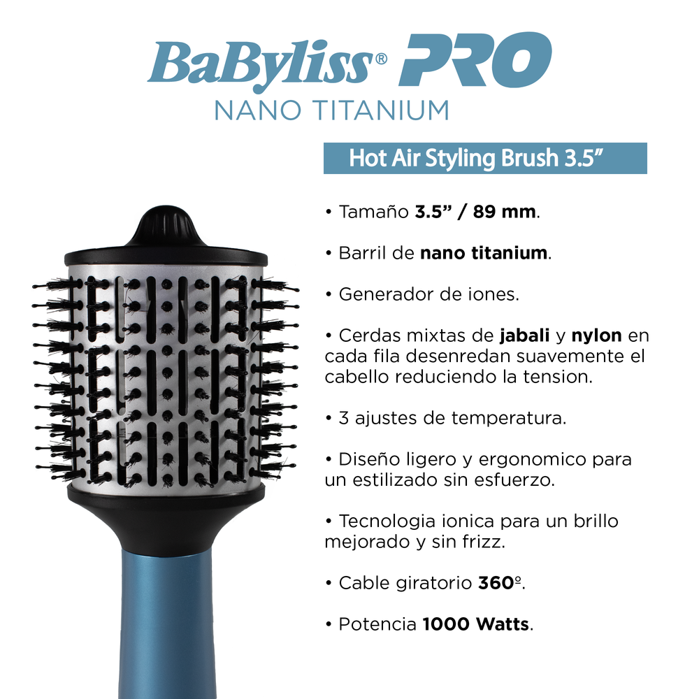 Babyliss Pro Cepillo Secador 3.5" (89mm) Babyliss Pro