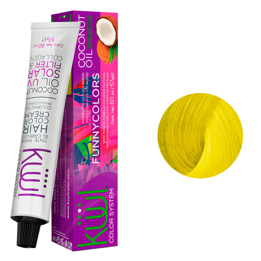 Tinte Kuul Funny Color Neon Amarillo 60ml Kuul