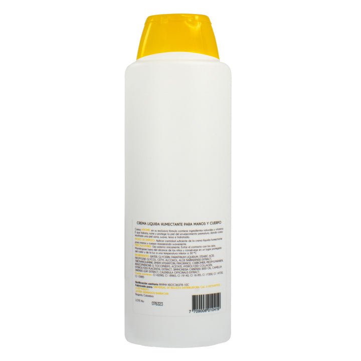 Arome Crema Liquida Jalea Real Y Almendras 750ml Arome