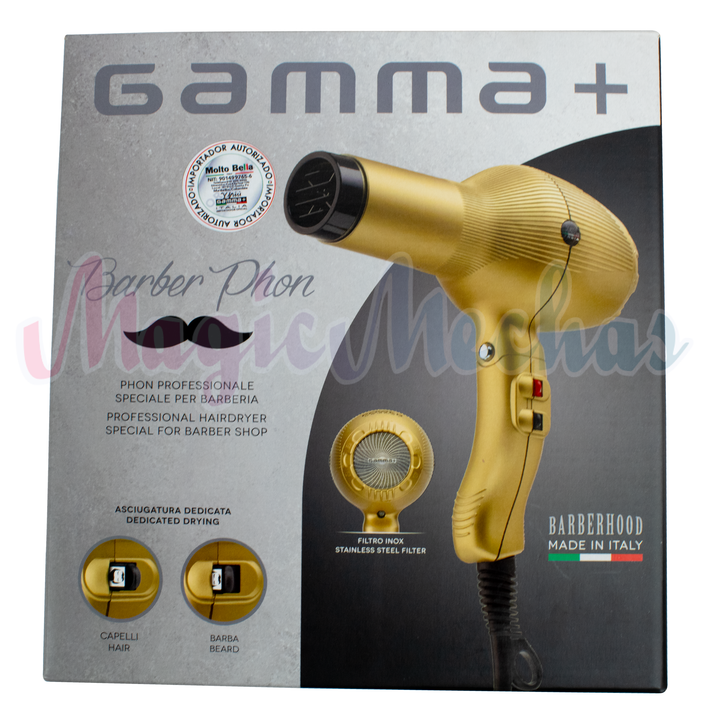 Gamma+ Barber Phon Secador Profesional Gamma+