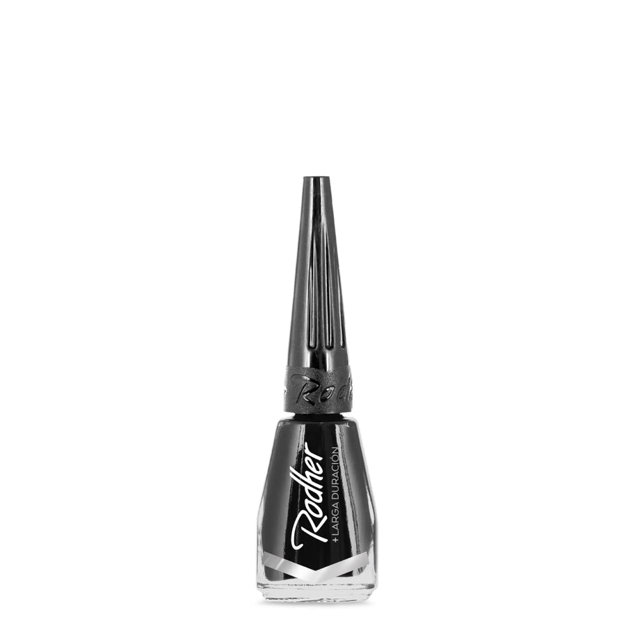 Rodher Esmalte Tradicional Cremoso Negro Brocha 10ml Rodher