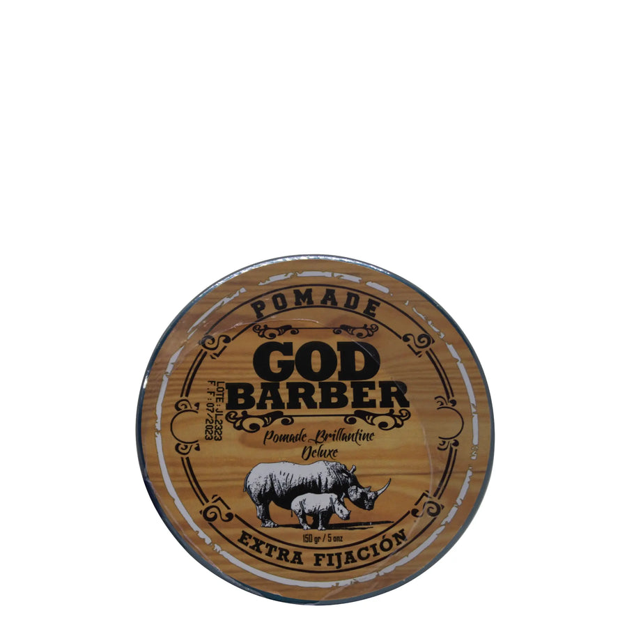 God Barber Pomade Brillantine Deluxe Extra Fijación 150gr God Barber