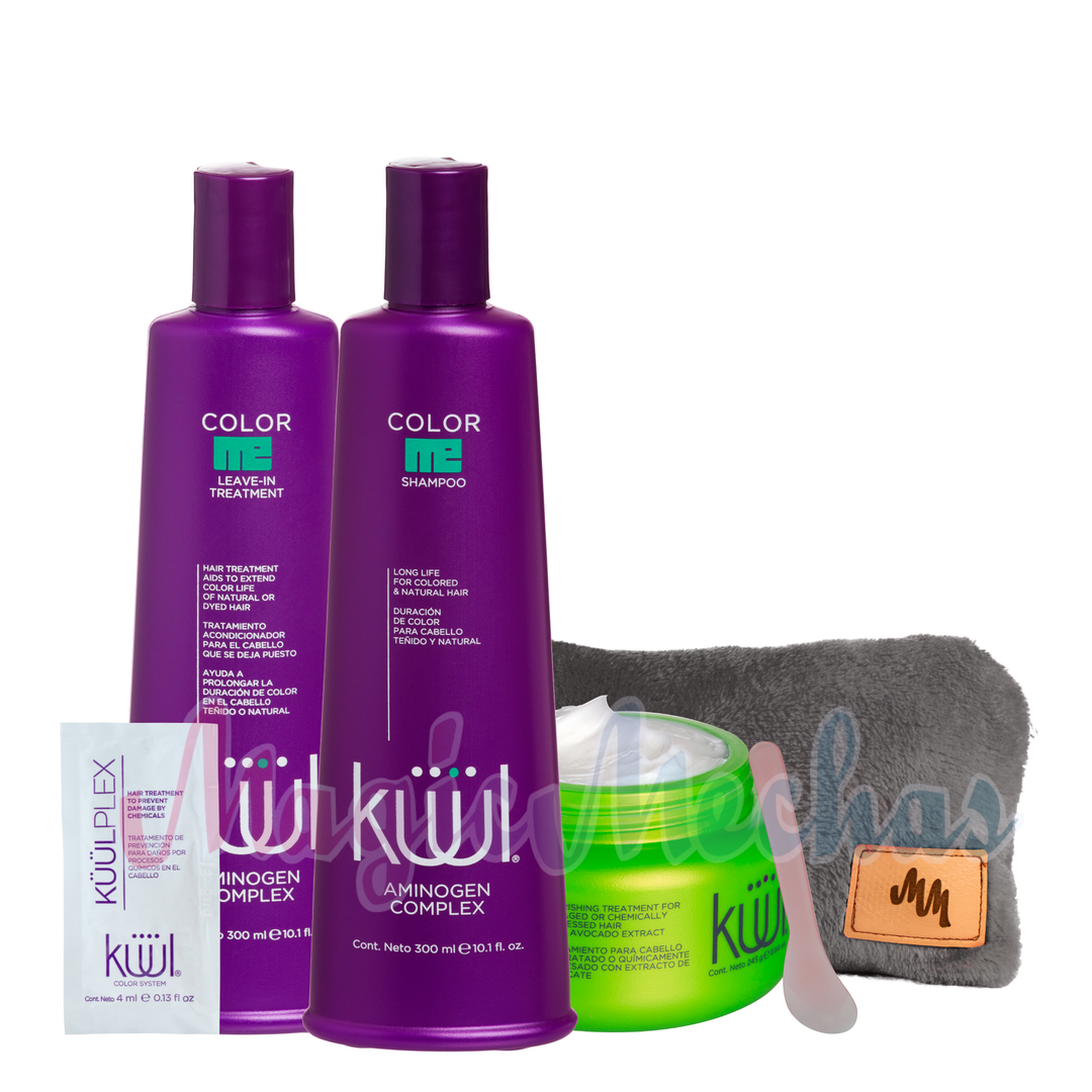 Kuul Color Me Shampoo +Tratamiento + Mascarilla + Kuul plex + Obsequio Kuul