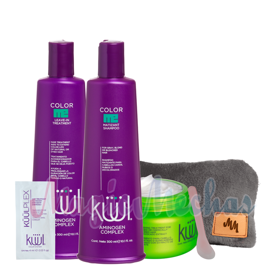 Kuul Color Me Shampoo Matizante + Tratamiento + Mascarilla + Kuul plex + Obsequio Kuul