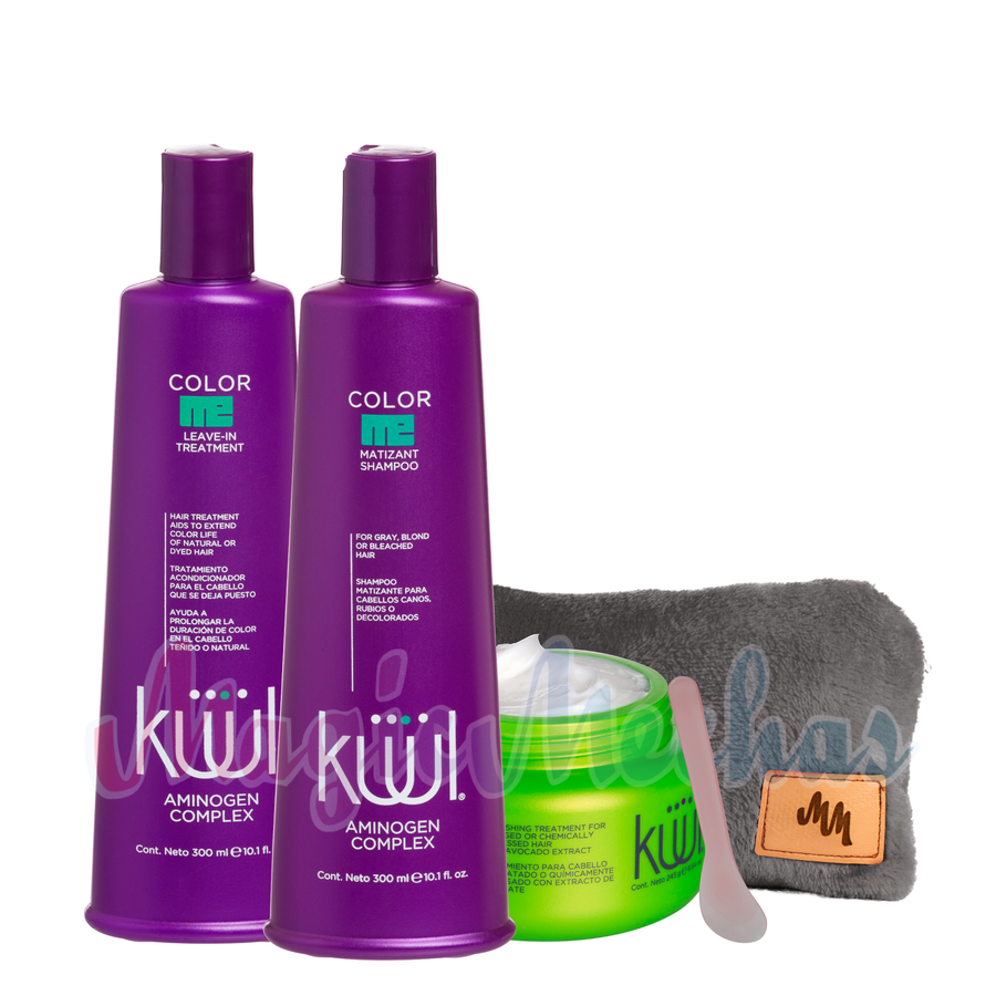 Kuul Color Me Shampoo Matizante + Tratamiento + Mascarilla + Obsequio Kuul
