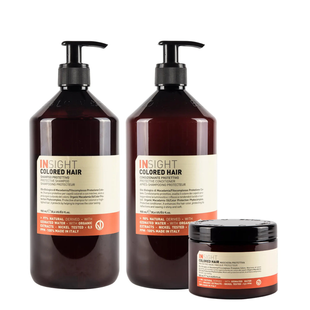 Kit Insight Colored Hair Protective Shampoo 900ml + Acondicionador 900ml + Mascarilla 500ml Insight