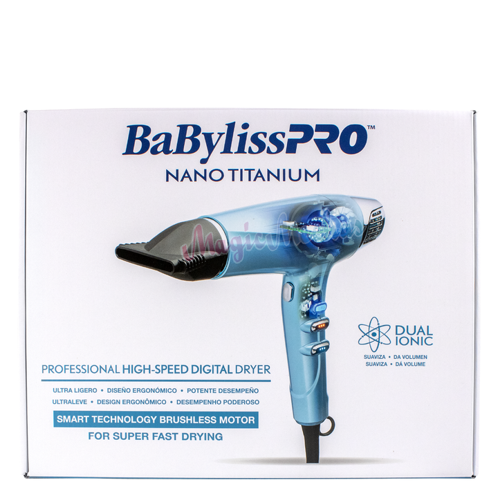 Babyliss Pro Secador Nano Titanium Dual Ionic Babyliss Pro