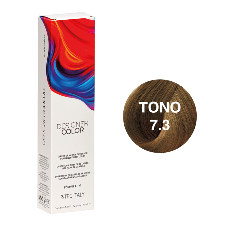 Tec Italy Tinte 7.3 Rubio Dorado de 90ml Tec Italy