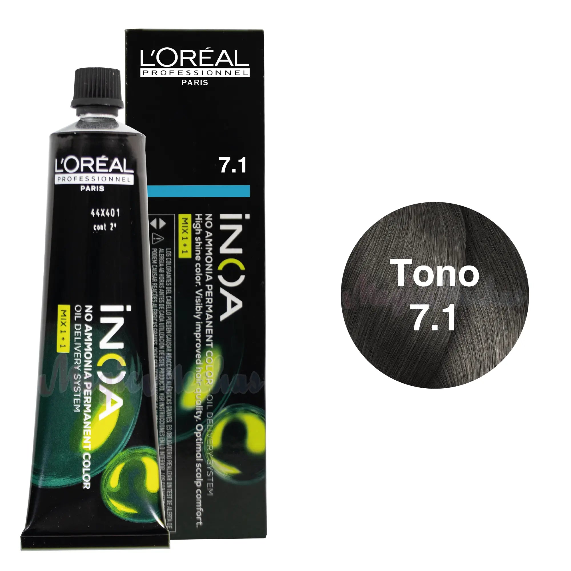 Tinte Inoa Tono 7.1 Rubio Ceniza 60ml Loreal Profesional