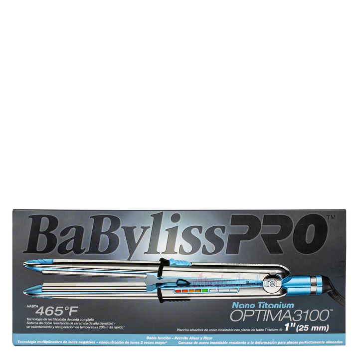 Babyliss Pro Plancha Nano Titanium Optima 3100 De 1" (25mm) Babyliss Pro