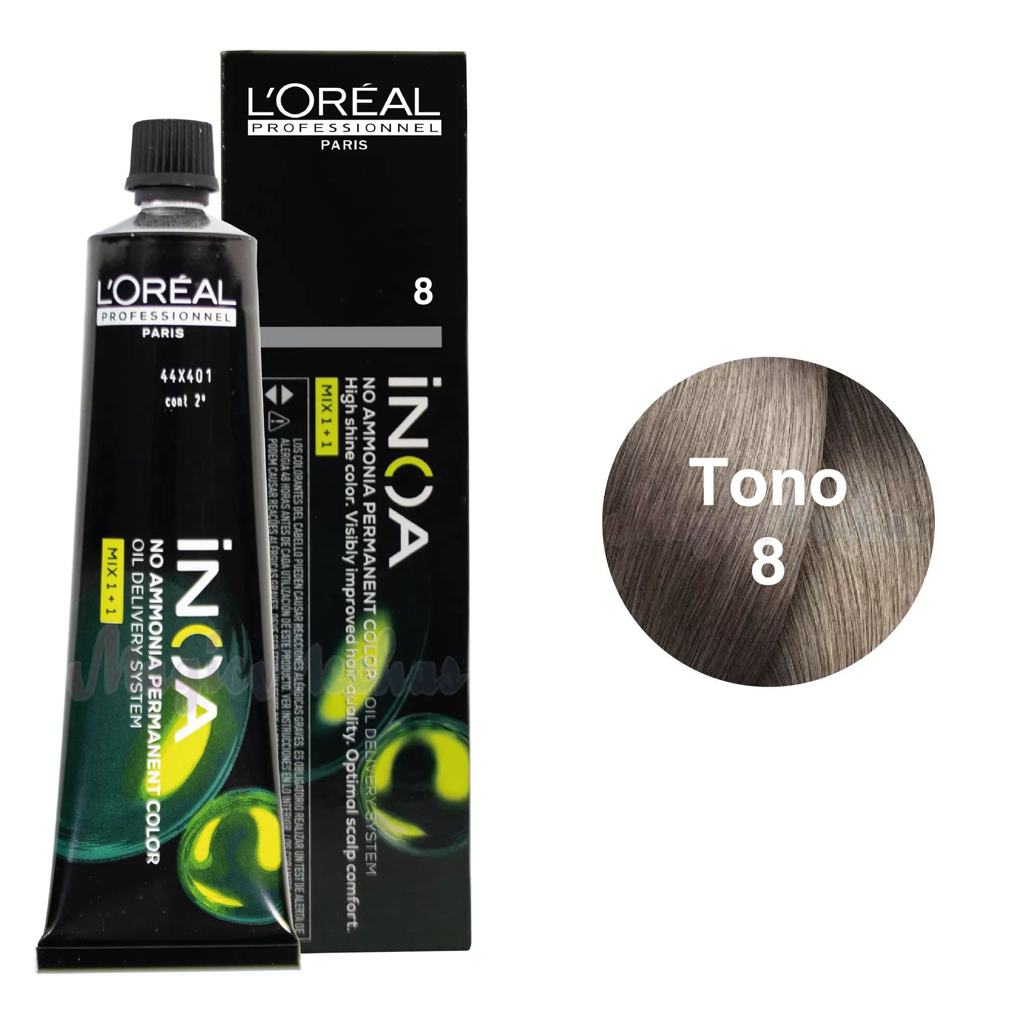 Tinte Inoa Tono 8 Rubio Claro 60ml Loreal Profesional