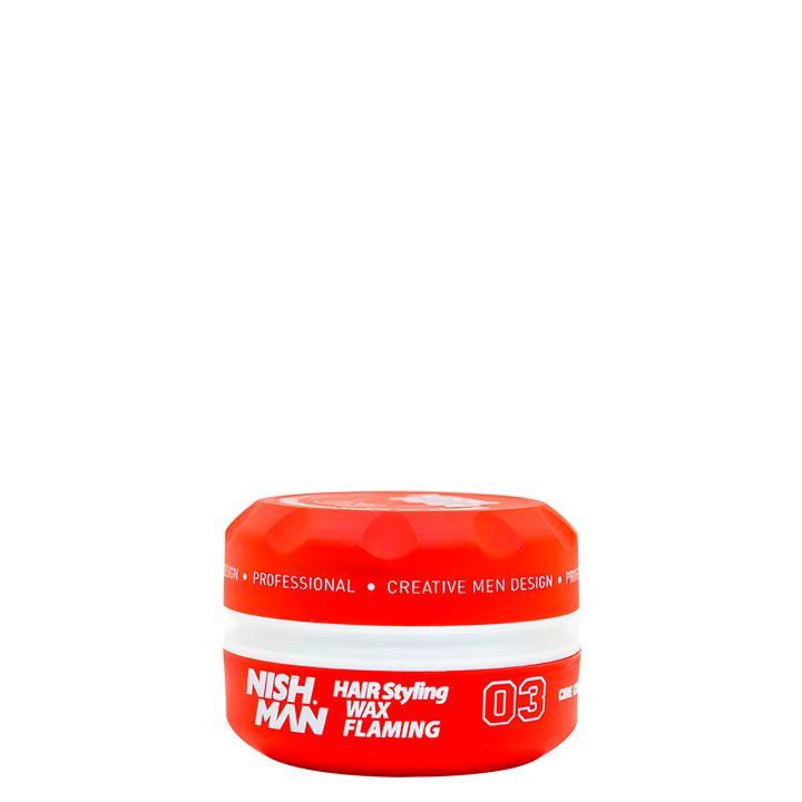 Nish Man Roja Hair Styling Wax Flaming - Rot 100ml