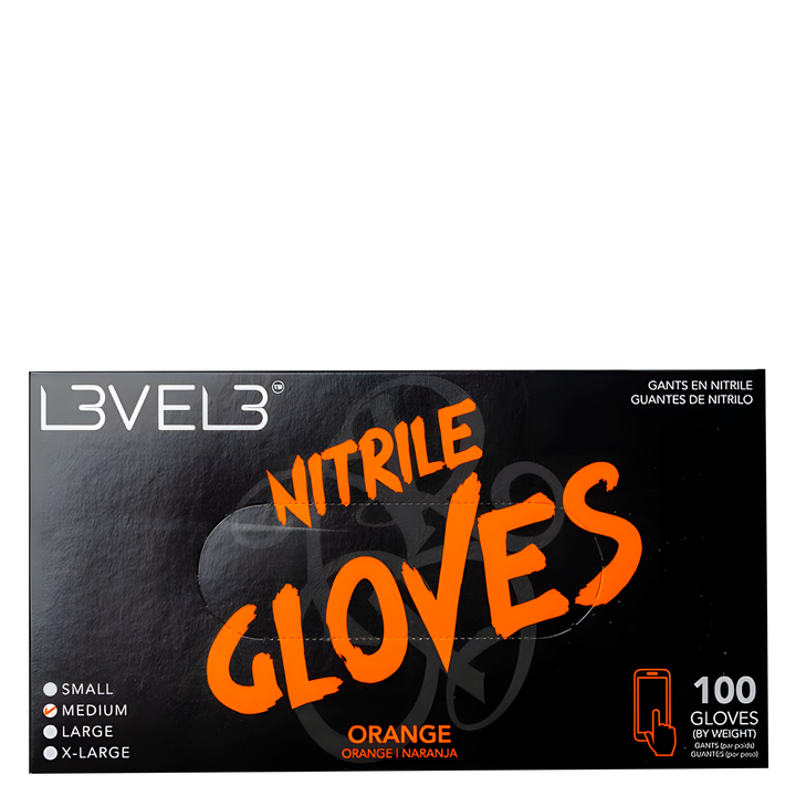 L3vel 3 Guantes Profesionales de Nitrilo Orange