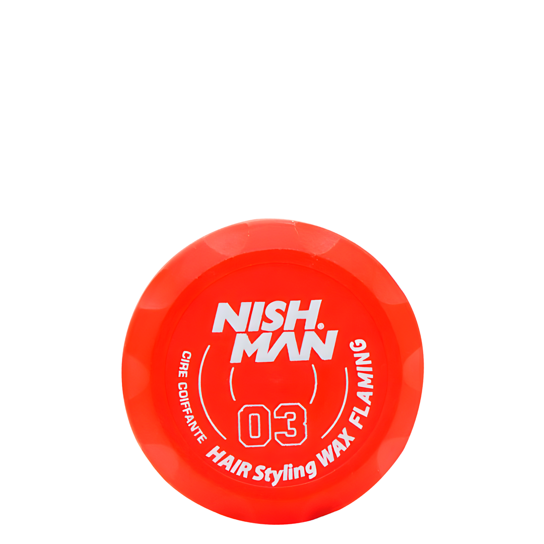 Nish Man Roja Hair Styling Wax Flaming - Rot 100ml