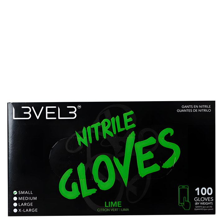 L3vel 3 Guantes Profesionales de Nitrilo Lime