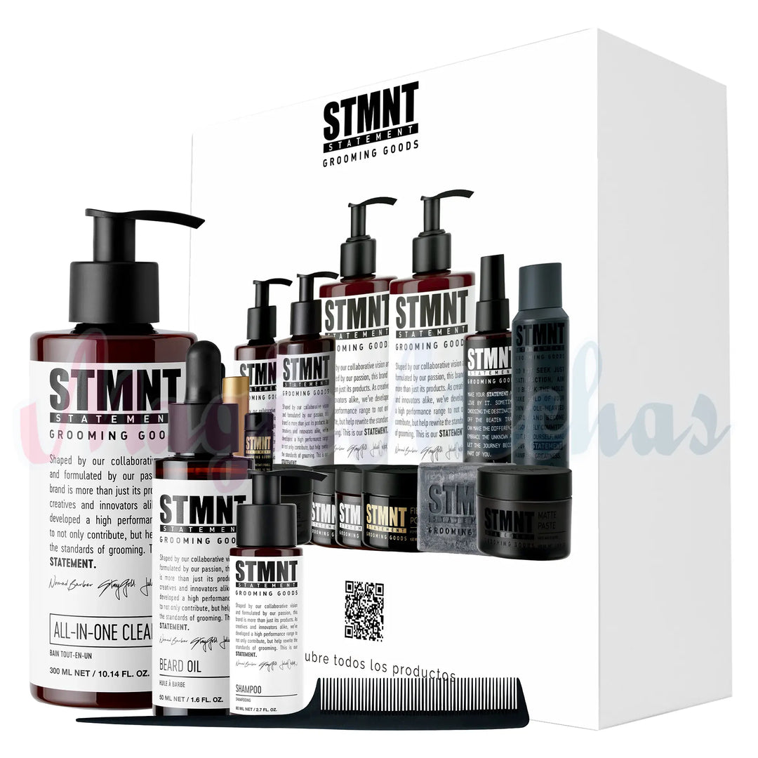 Kit STMNT Shampoo All in One Cleanser + Aceite Para Barba + Obsequios STMNT