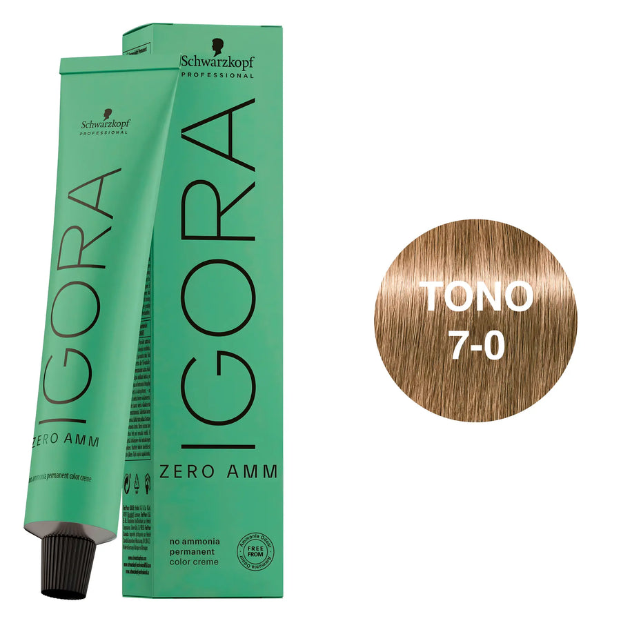 Igora Zero Tinte Permanente 7-0 60ml Schwarzkopf Professional