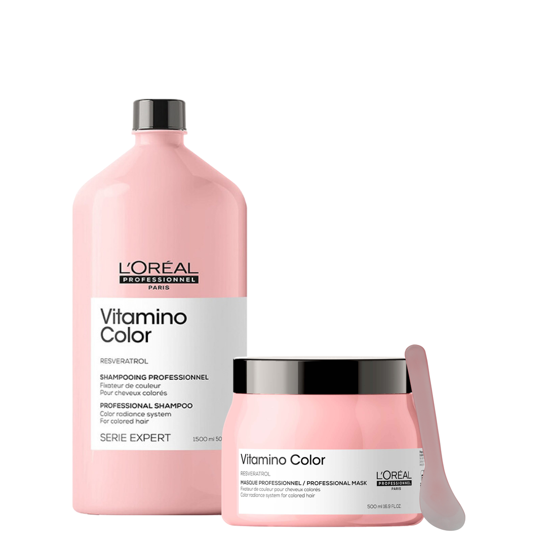 Kit Serie Expert Vitamino Color Shampoo + Mascarilla Loreal Profesional