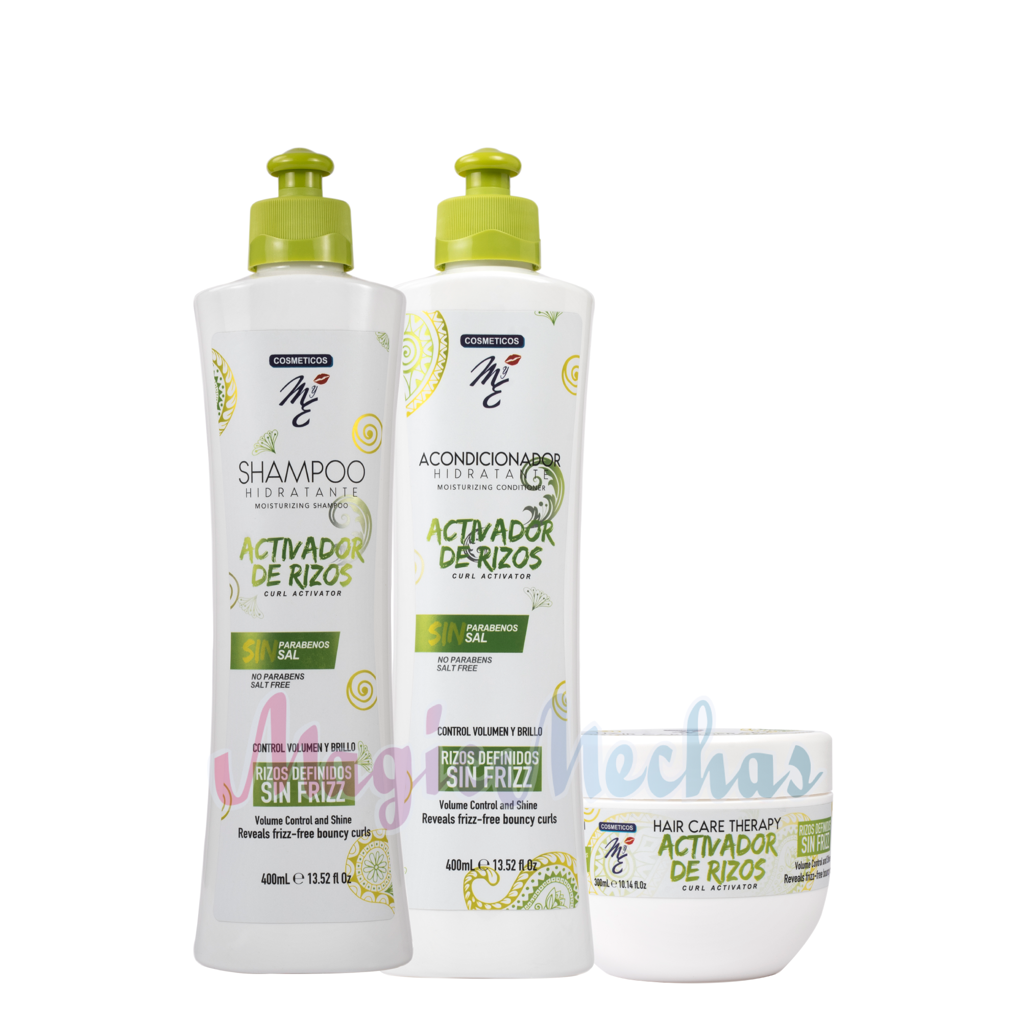 Kit MyE Activador De Rizos Shampoo + Acondicionador + Tratamiento MYE