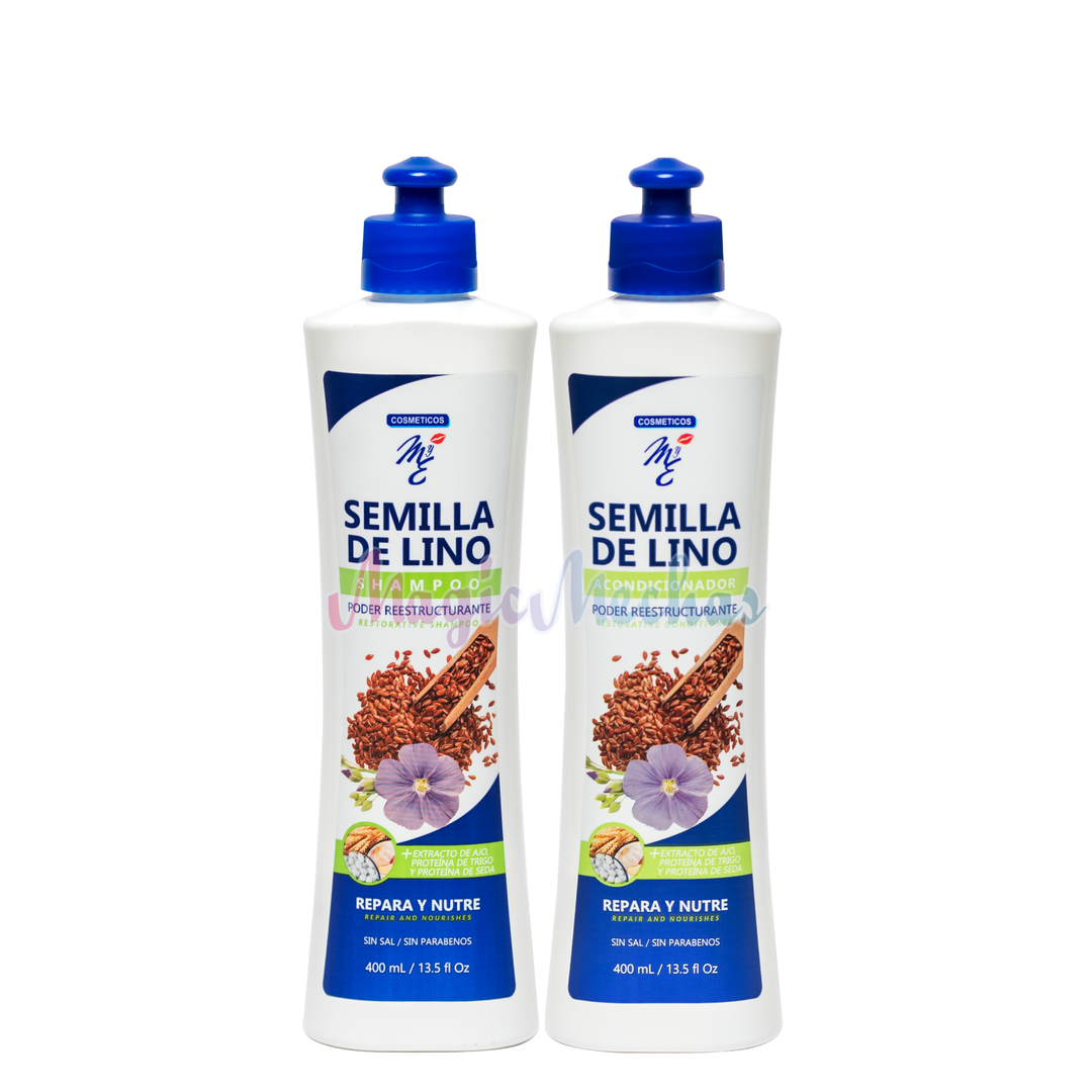 Kit MyE Semilla De Lino Shampoo + Acondicionador MYE