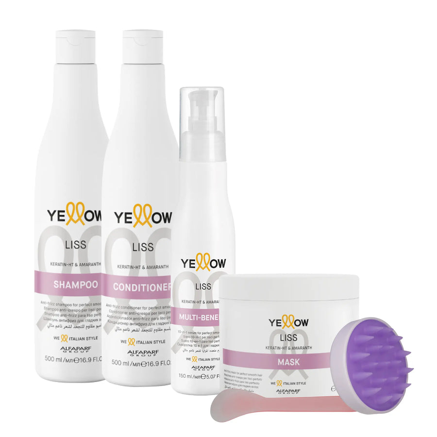 Kit Yellow Liss Therapy Shampoo + Acondicionador + Mascarilla + Multi-Benefit Yellow