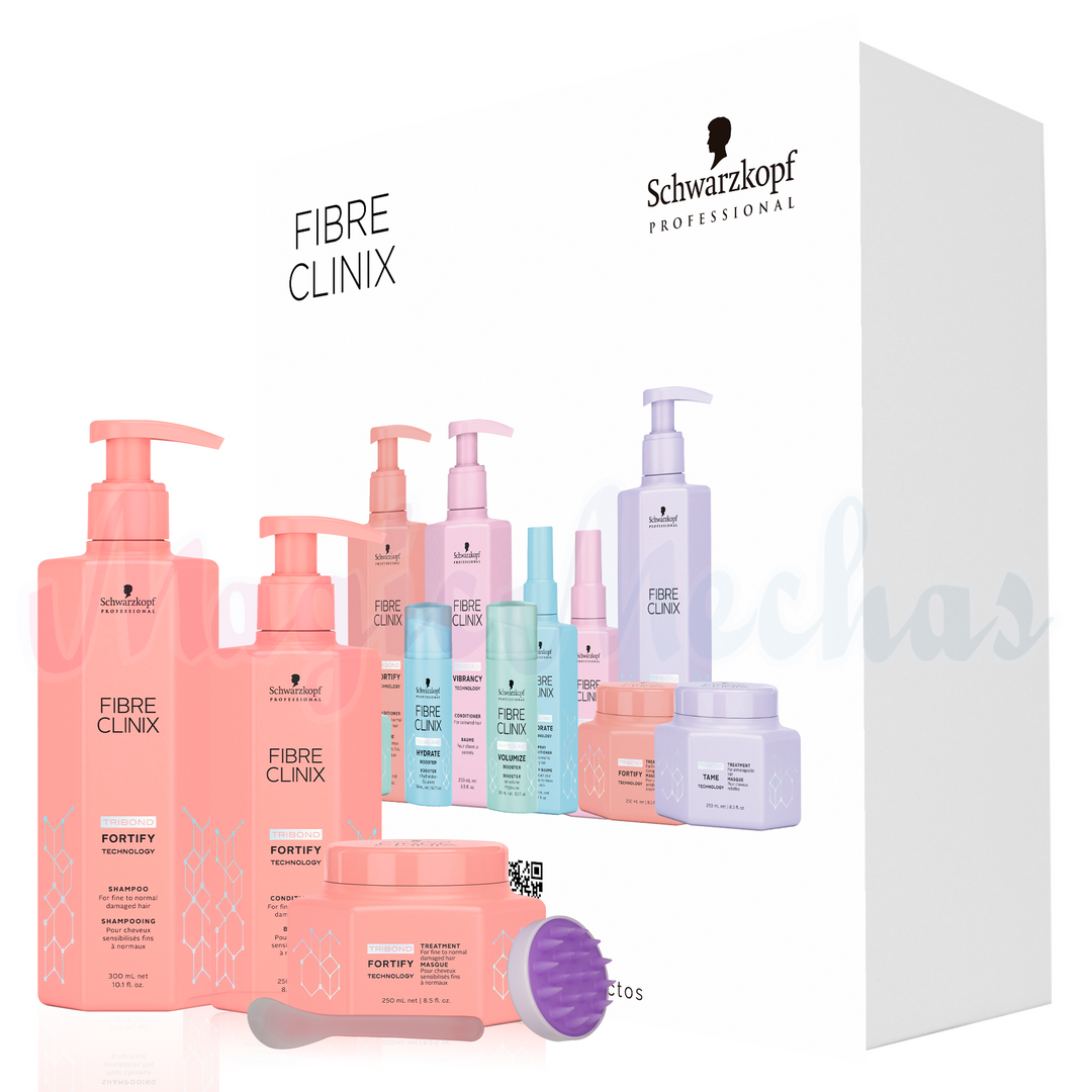 Kit Fibre Clinix Fortify Shampoo + Acondicionador + Tratamiento Fortificante Schwarzkopf Professional